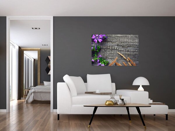 Kép - réti virágok (90x60 cm)