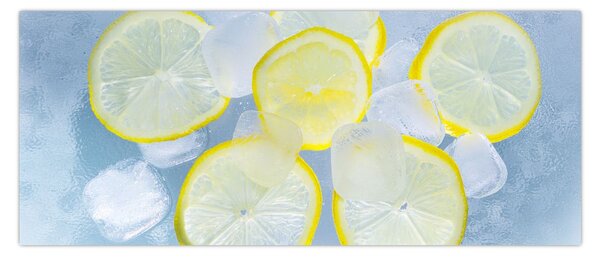 Citrom a jégben képe (120x50 cm)