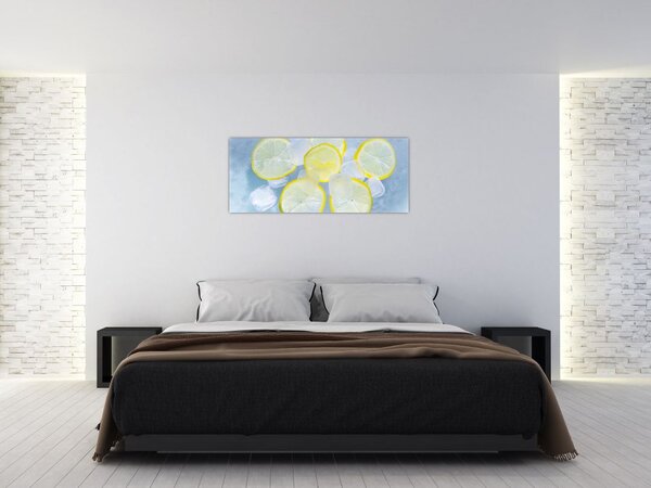 Citrom a jégben képe (120x50 cm)