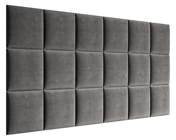 PAG kárpitozott falpanel 30x30 - szürke