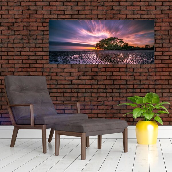 Egy fa a tengerparton képe (120x50 cm)