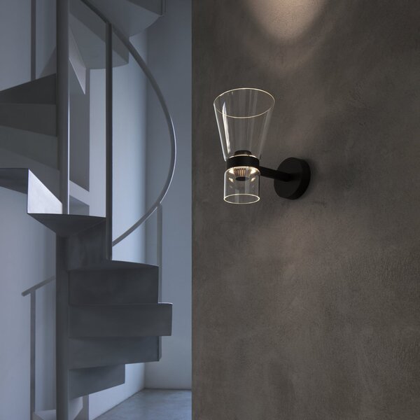 Fali Lámpa FLOS, Nocturne Cone, dimmable, Átlátszó, Nappali, Alumínium, Dizájn