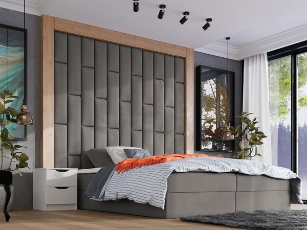 PAG kárpitozott falpanel 80x20 - szürke