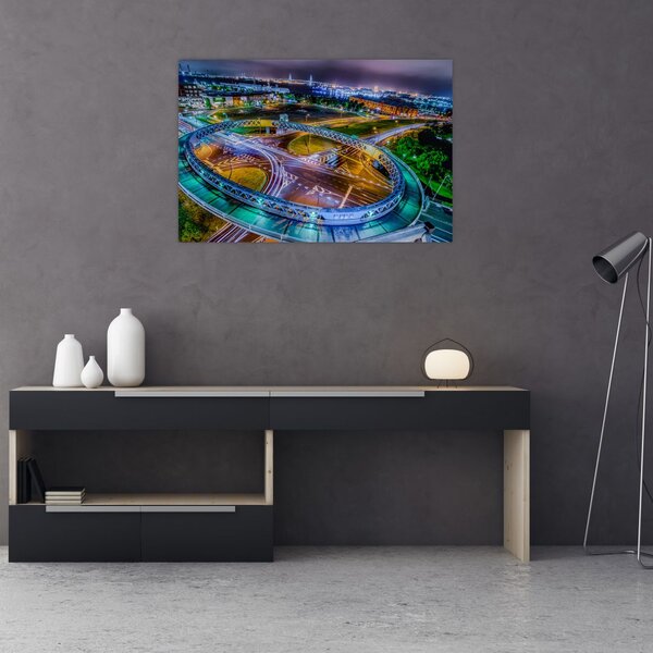 Kép - éjszakai panoráma (90x60 cm)