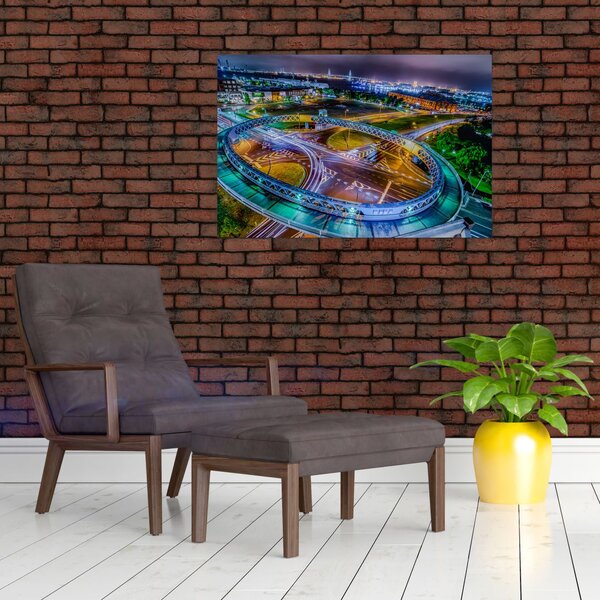 Kép - éjszakai panoráma (90x60 cm)
