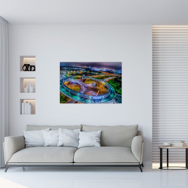 Kép - éjszakai panoráma (90x60 cm)