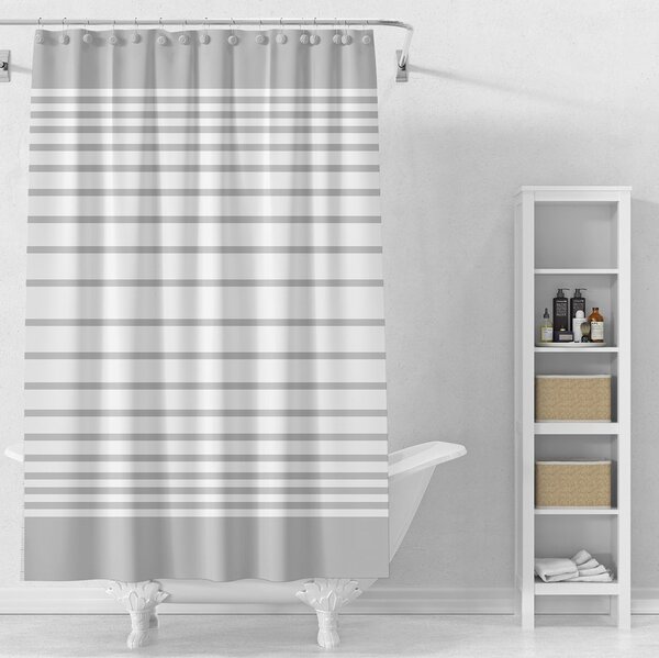 Aqualine Aqualine, zuhanyfüggöny 180x180cm, vinil, fehér/kék/fekete, ZV033