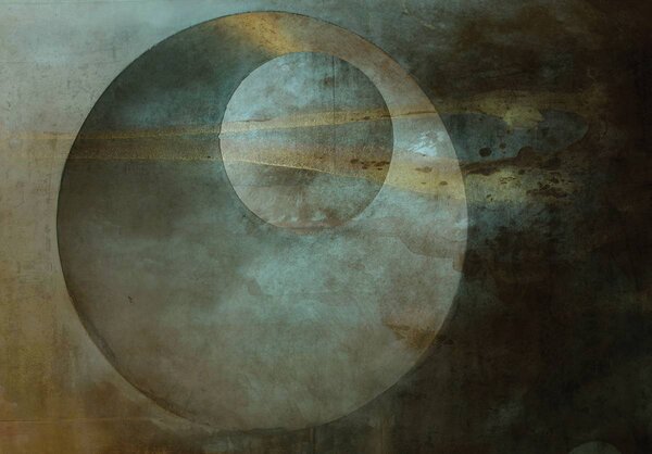 Fotótapéta - Rozsda kör (152,5x104 cm)