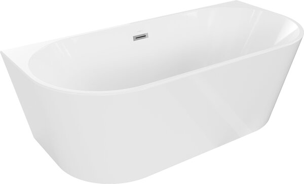 Mexen OVAL szabadon álló fürdőkád, 170 x 80 cm + automata szifon, fehér, 52671708000