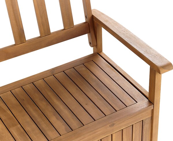 Kerti pad SOVANA 160 cm Ágyneműtartóval Akácfa Barna
