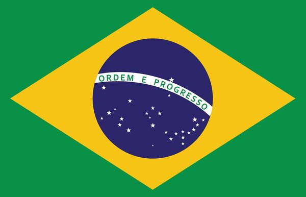 Fotótapéta - Brazília zászlaja (152,5x104 cm)