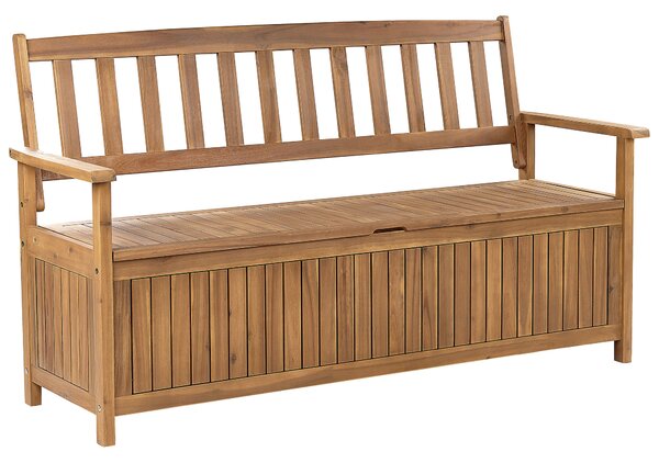 Kerti pad SOVANA 160 cm Ágyneműtartóval Akácfa Barna
