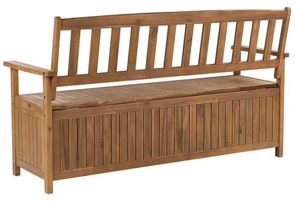 Kerti pad SOVANA 160 cm Ágyneműtartóval Akácfa Barna