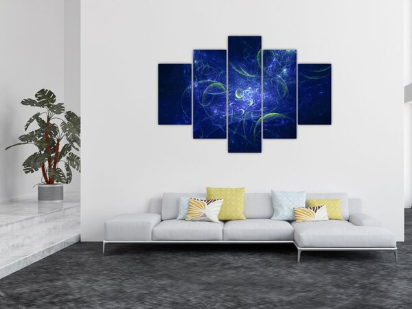 Kép - kék absztrakció (150x105 cm)