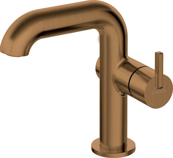 Deante Silia, mosdócsaptelep téglalap alakú kifolyóval, bronz, DEA-BQS_C24M