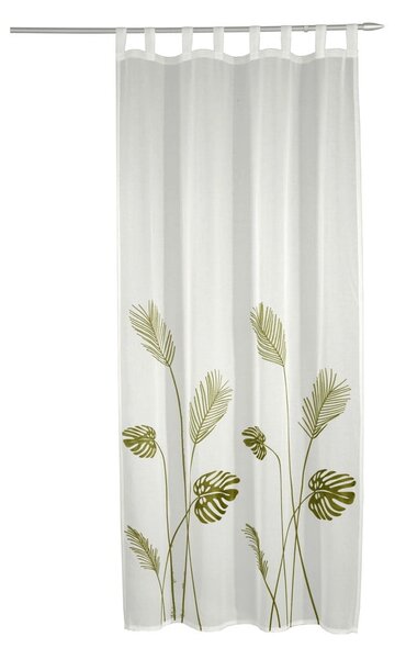 Fehér-zöld voile fényáteresztő függöny 135x245 cm – Sehlbach