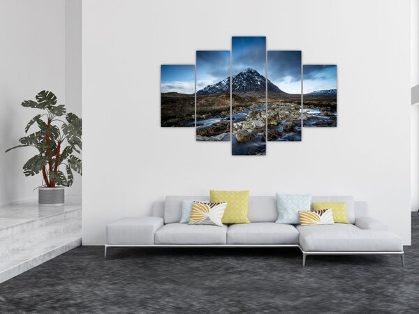 Hegy és a folyó képe (150x105 cm)