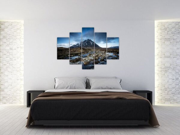 Hegy és a folyó képe (150x105 cm)