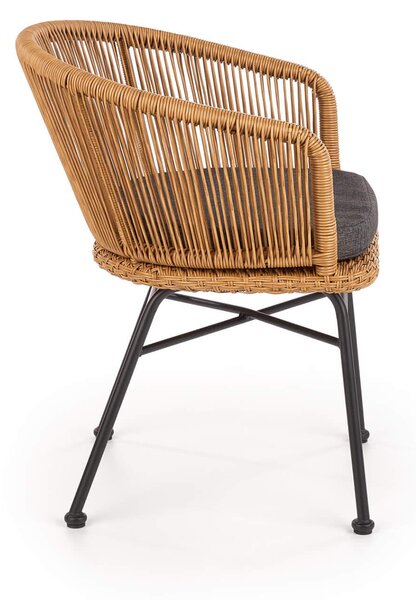 Rattan kerti fotel K400