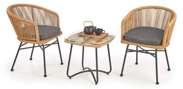Rattan kerti fotel K400