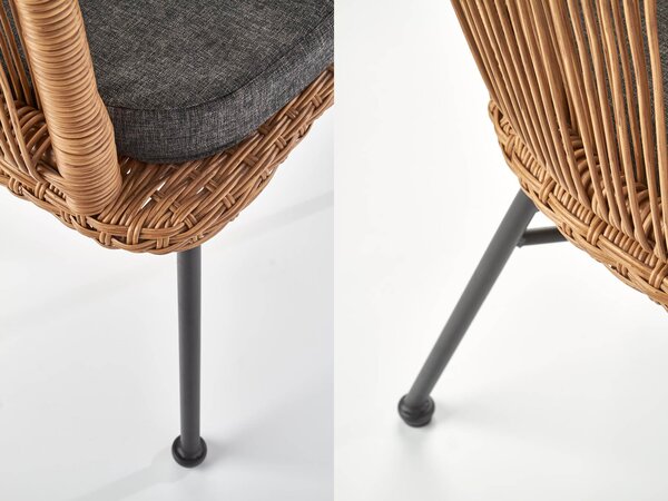 Rattan kerti fotel K400