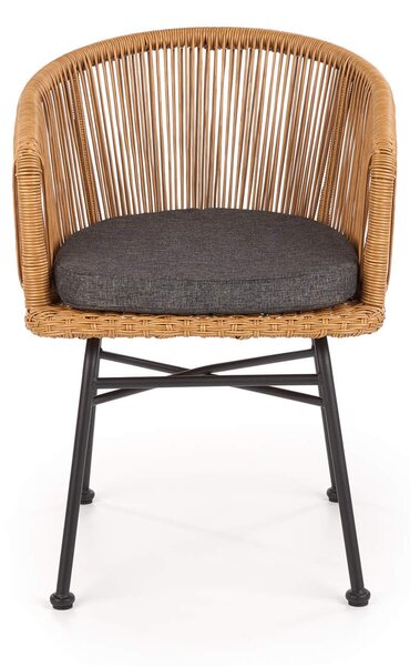 Rattan kerti fotel K400