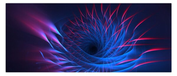 Kép - virág absztrakció (120x50 cm)