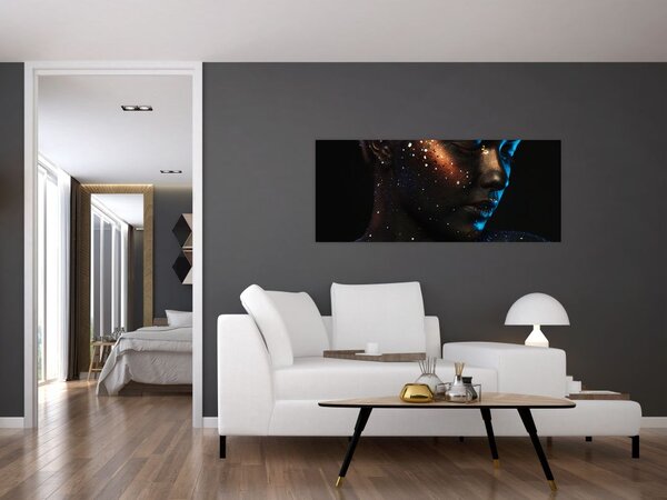 Csillogó nő képe (120x50 cm)