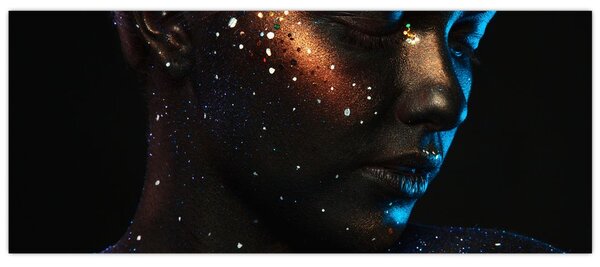Csillogó nő képe (120x50 cm)