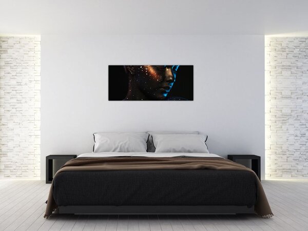 Csillogó nő képe (120x50 cm)