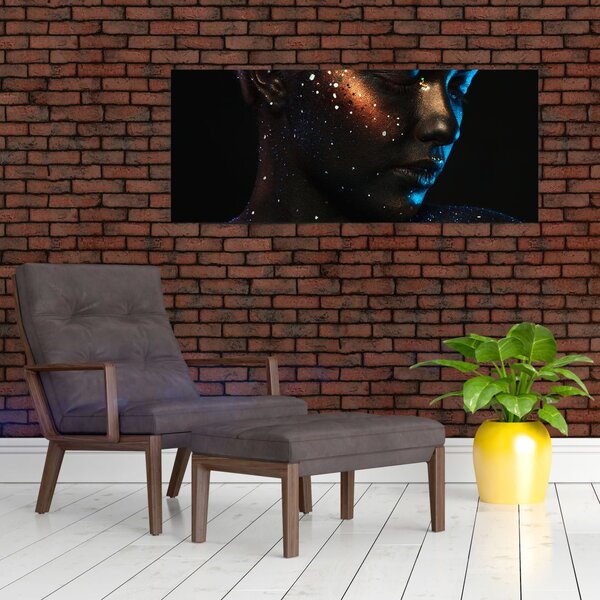 Csillogó nő képe (120x50 cm)