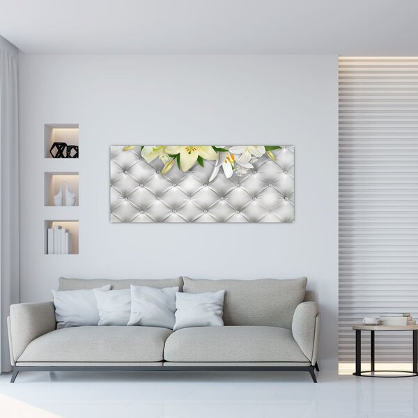 Liliom virágok képe (120x50 cm)