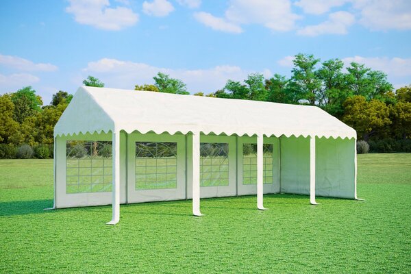 Party sátor 3x8 m STANDARD - tűzálló szín fehér