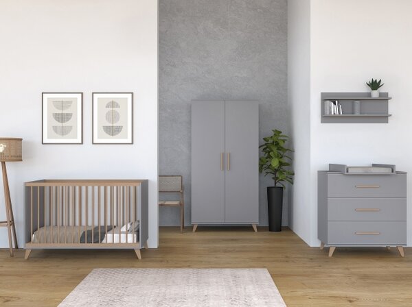 Flip grey oak babaszoba szett 2