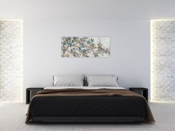 Kép - Az ágon - absztrakt (120x50 cm)
