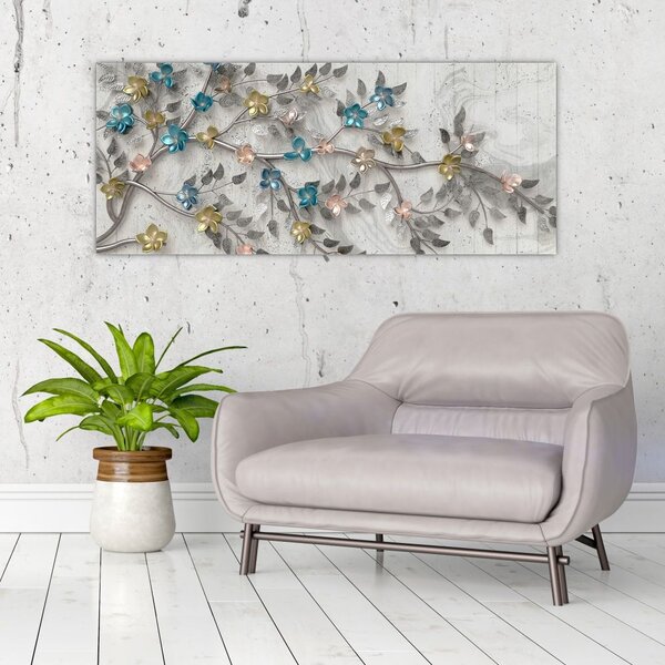 Kép - Az ágon - absztrakt (120x50 cm)