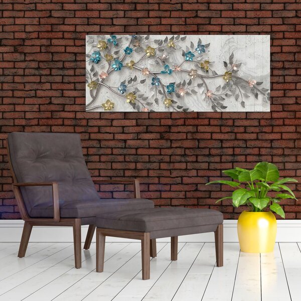 Kép - Az ágon - absztrakt (120x50 cm)