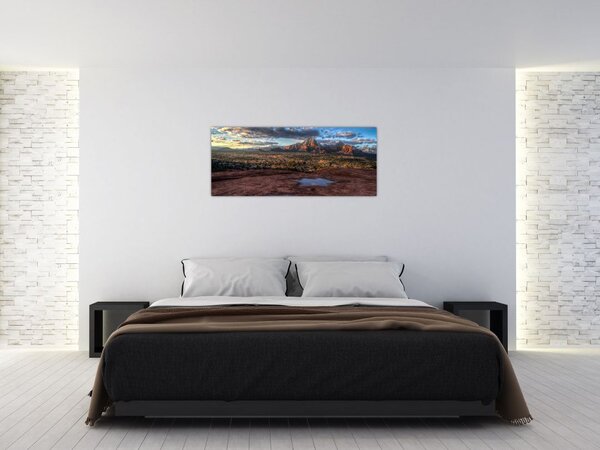 A hegyek képe (120x50 cm)