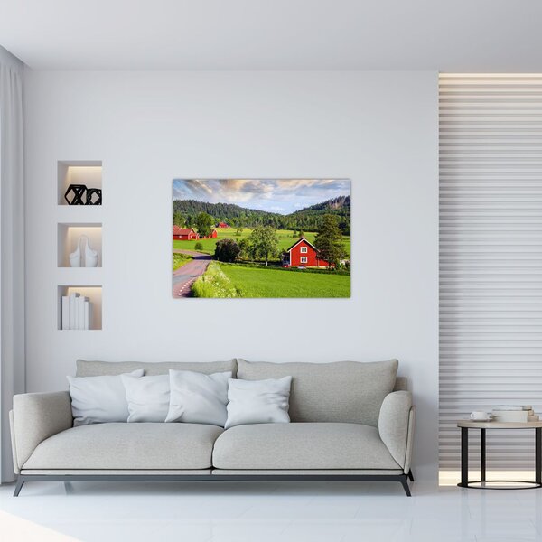 Vidéki kép (90x60 cm)