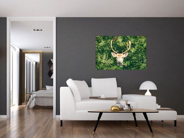 Kép - őz fej részlete (90x60 cm)