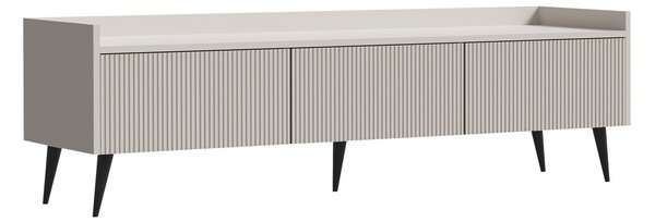 TV-állvány Mirfivu 105, Közepes sűrűségű farostlemez, Laminált forgácslap, 45x150x41cm, Kasmír