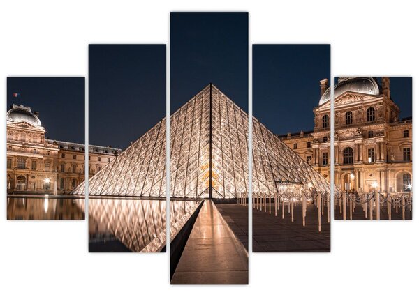 Kép - Louvre éjjel (150x105 cm)
