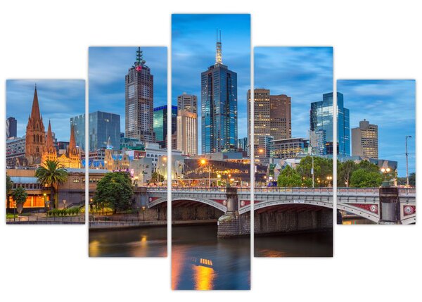 Melbourne város képe (150x105 cm)
