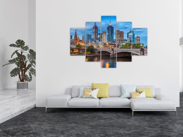 Melbourne város képe (150x105 cm)