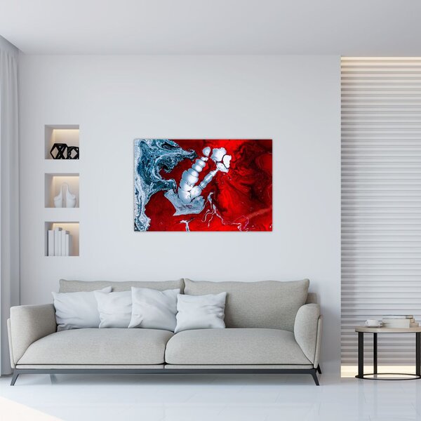 Absztrakt foltok képe (90x60 cm)