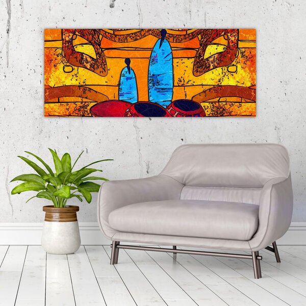 Kép - Ősi festészet (120x50 cm)