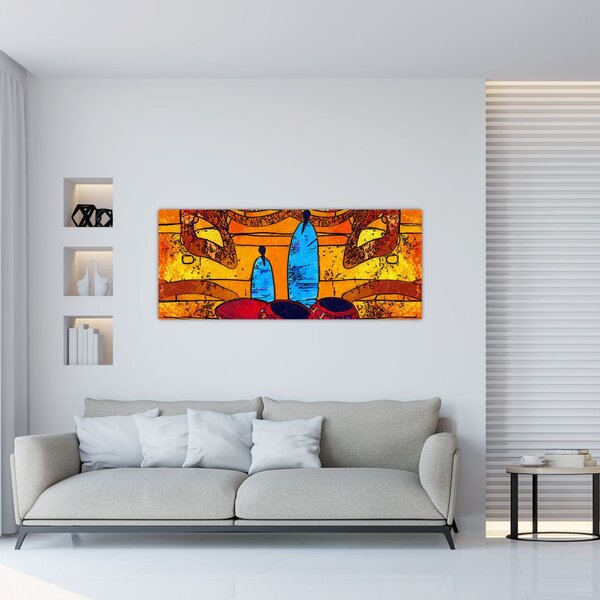 Kép - Ősi festészet (120x50 cm)