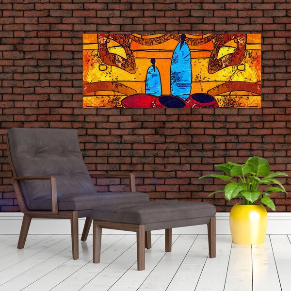 Kép - Ősi festészet (120x50 cm)