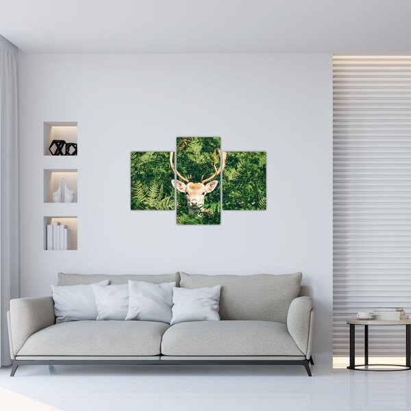 Kép - őz fej részlete (90x60 cm)
