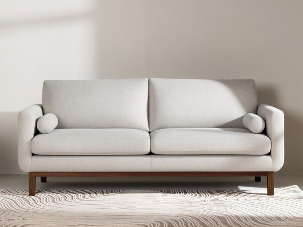 Kanapé Dallas 4516, Kárpit, 90x214x88cm, Bézs, Sötét erdő, Kaucsuk